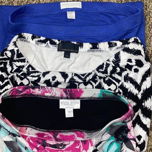 3 PICES TREE PC 1 JEANS BY BUFFALO & 2 BISOU BISOU WOMEN SKIRT SIZE S -XS - Picture 5 of 16